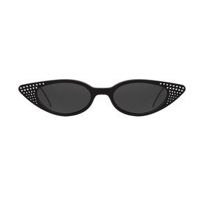 illesteva Marianne Sunglasses Black w/ Silver Swarovski